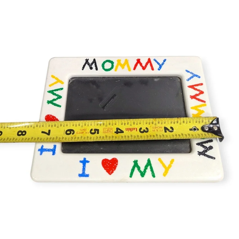 Alco Industries I Love My Mommy White Plastic Photo Frame Multicolor Crayon